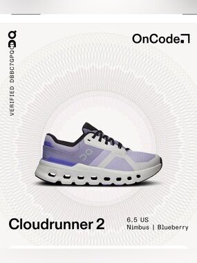 On Cloudrunner 2 Running Shoe - Lavender / Purple